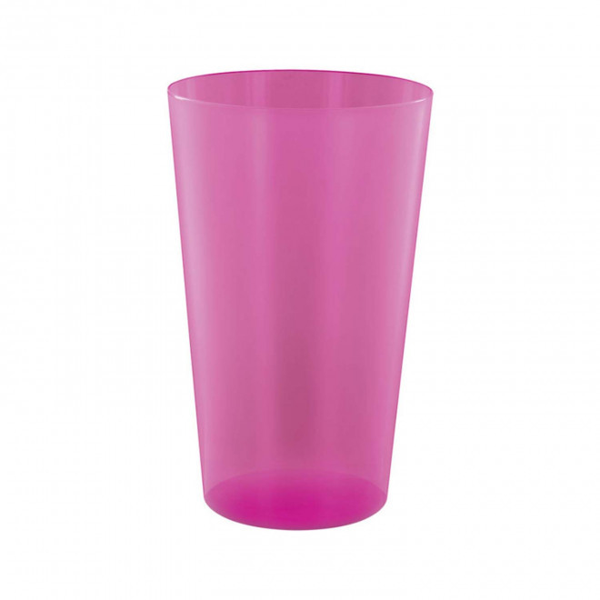 RAPIDE 4J - GOBELET MIF RÉUTILISABLE PERSONNALISÉ 30 CL 'CUPY' - rose transparent