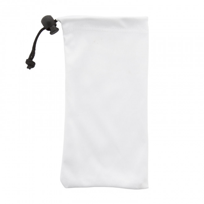 POCHETTE PERSONNALISABLE POUR LUNETTES 'SUNPO' - blanc