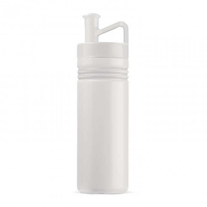 GOURDE DE SPORT PERSONNALISABLE 500ML OPAQUE BLANC 'GYM' - blanc/blanc
