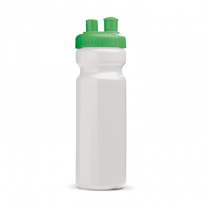 GOURDE DE SPORT PERSONNALISABLE 750ML OPAQUE BLANC 'FREZA' - blanc/vert