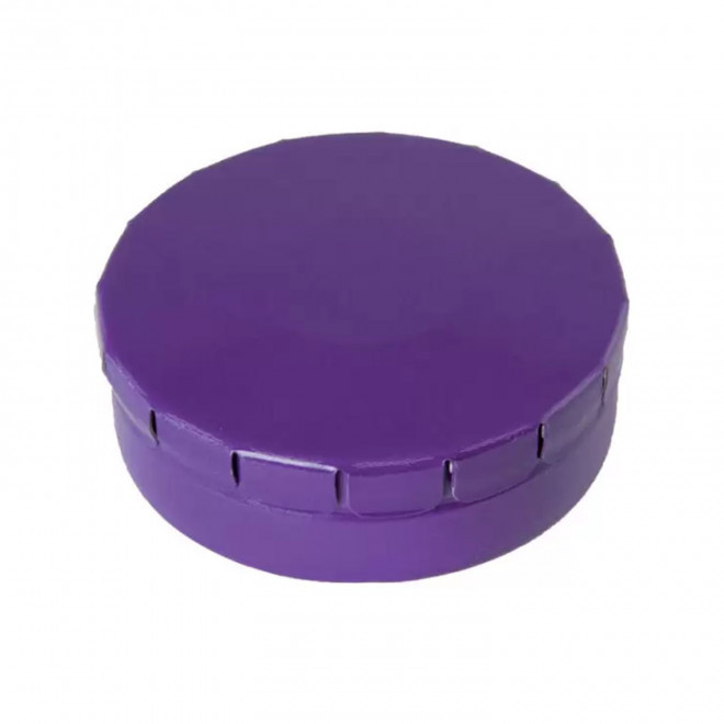 BOÎTE À BONBONS PUBLICITAIRE 'CLIC CLAC EUROPE' - violet