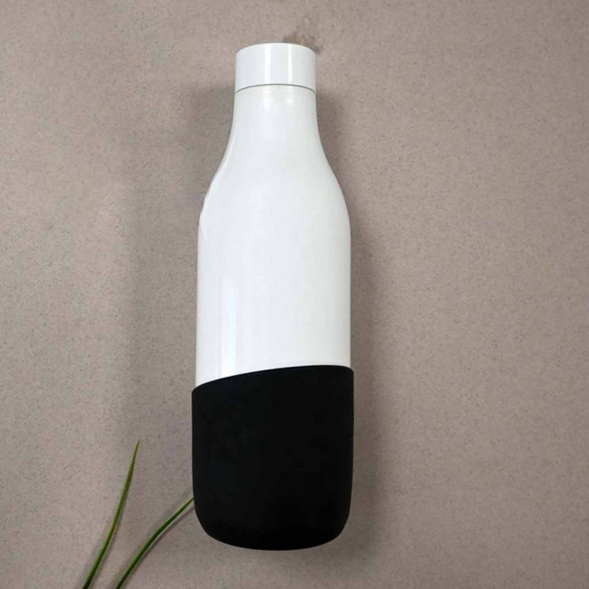 BOUTEILLE ISOTHERME PERSONNALISABLE MIF 500ML 'USTRAL' - noir