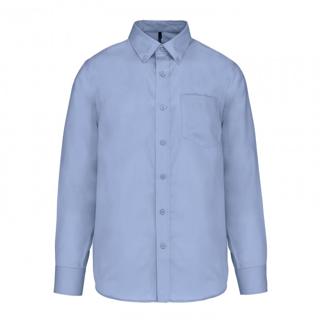 CHEMISE HOMME PERSONNALISABLE SANS REPASSAGE 'IMPEC' - bleu