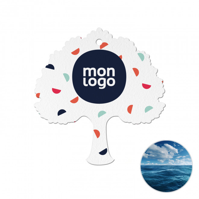 DESODORISANT VOITURE PERSONNALISABLE 'KENDO ARBRE' - océan