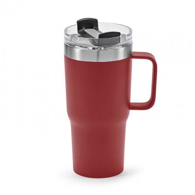 MUG PERSONNALISABLE ISOTHERME RECYCLE 580ML 'TENDENZO' - bordeaux