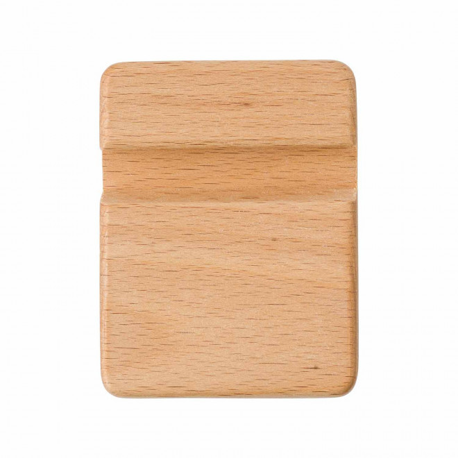 SOCLE SUPPORT TELEPHONE PERSONNALISABLE BOIS HEVEA 'PAYA' - bois