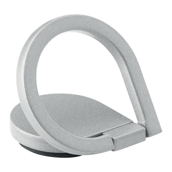 ANNEAU SUPPORT PUBLICITAIRE POUR TÉLÉPHONE 'HALKA' - argenté