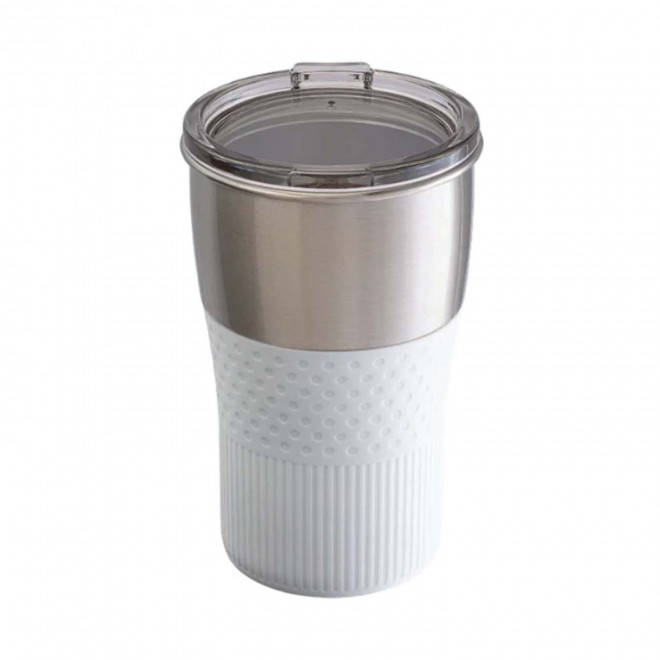 MUG PERSONNALISABLE EN ACIER RECYCLE 'CORPA' - blanc
