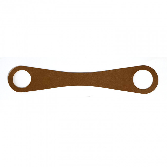 LANIERE GOURDE EN CUIR RECYCLE PERSONNALISABLE MIF 'BOTIA' - naturel