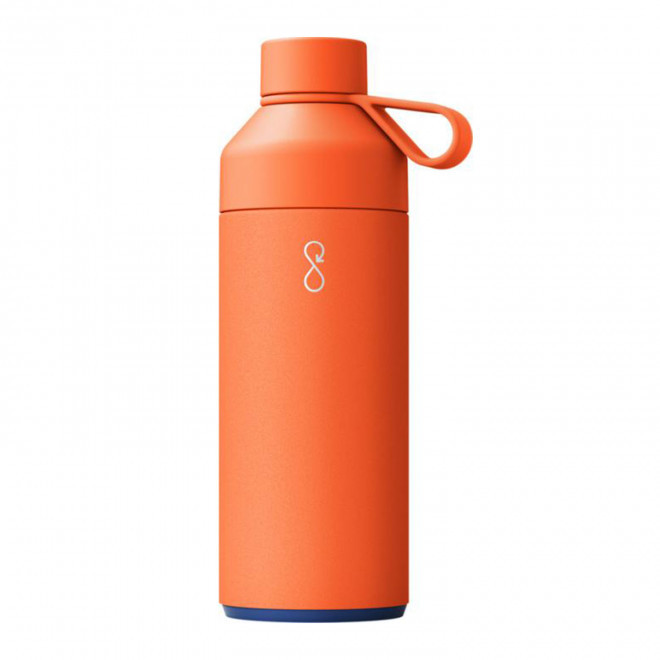BOUTEILLE ISOTHERME PERSONNALISEE 1 L 'BIG OCEAN' - orange