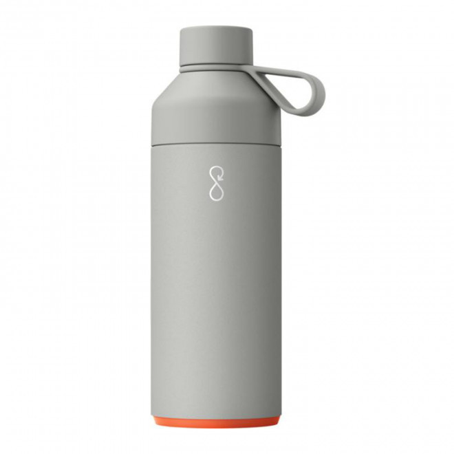 BOUTEILLE ISOTHERME PERSONNALISEE 1 L 'BIG OCEAN' - gris