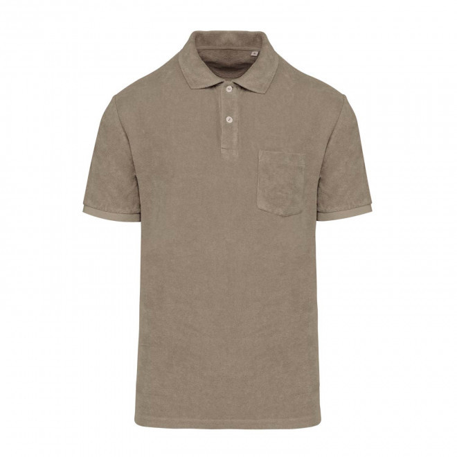 POLO EPONGE HOMME PERSONNALISABLE 'SPONGE SPIRIT' - café