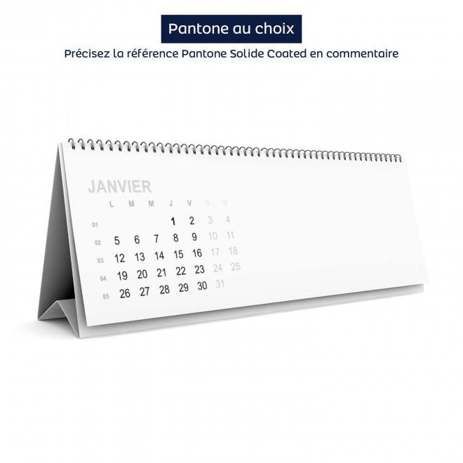 CALENDRIER CHEVALET PERSONNALISABLE 'EASEL' - pantone