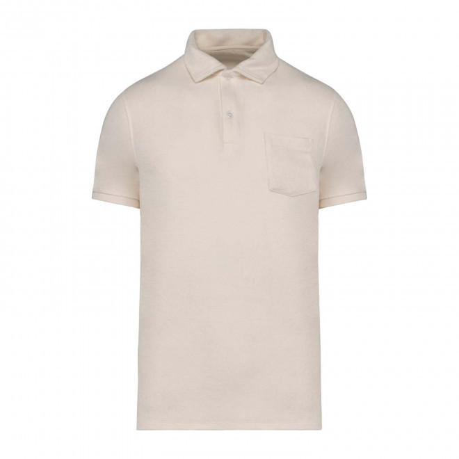 POLO EPONGE HOMME PERSONNALISABLE 'SPONGE SPIRIT' - ivoire