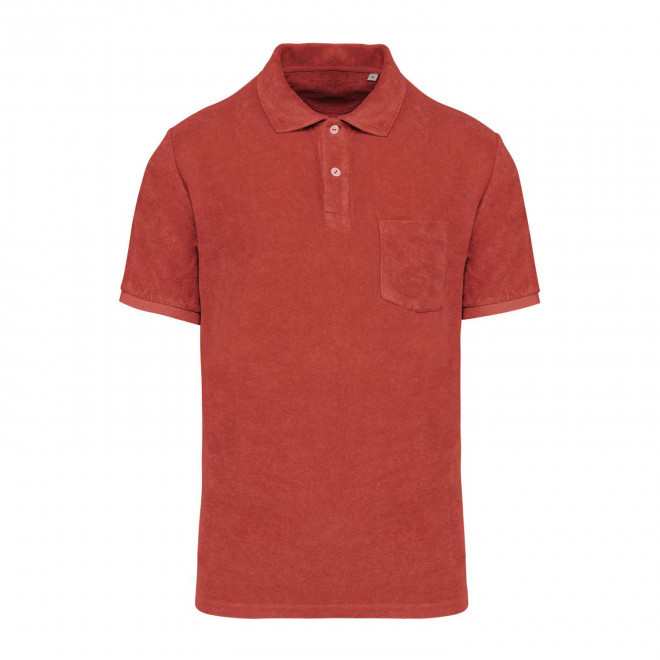 POLO EPONGE HOMME PERSONNALISABLE 'SPONGE SPIRIT' - paprika