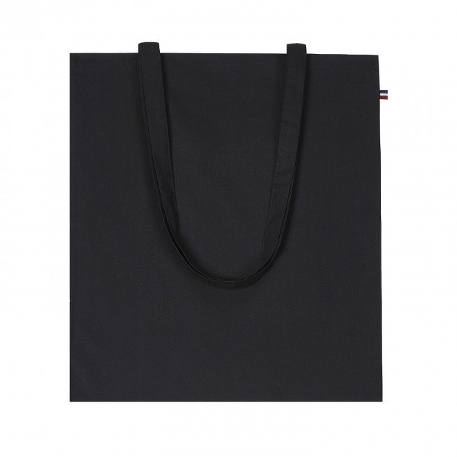 TOTE BAG PERSONNALISABLE MADE IN FRANCE 'THOMAS' - noir