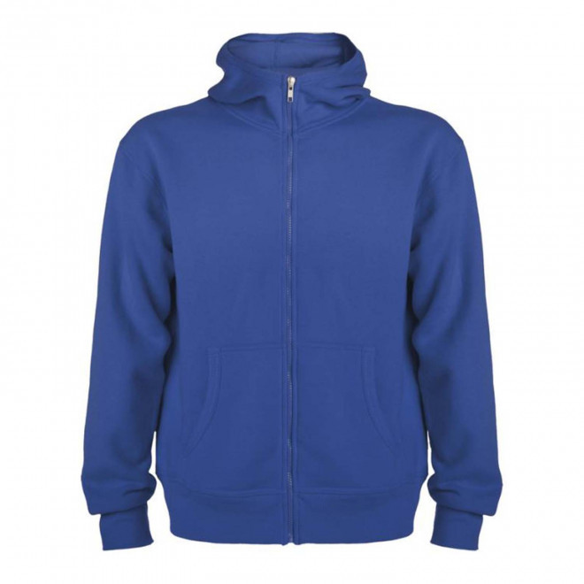 SWEAT-SHIRT ZIPPE MIXTE PERSONNALISABLE 'RAPHAEL' - bleu royal