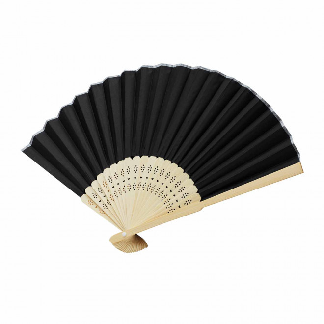 EVENTAIL BAMBOU PERSONNALISABLE 'FANNY BAMBOU' EXP.72H - noir