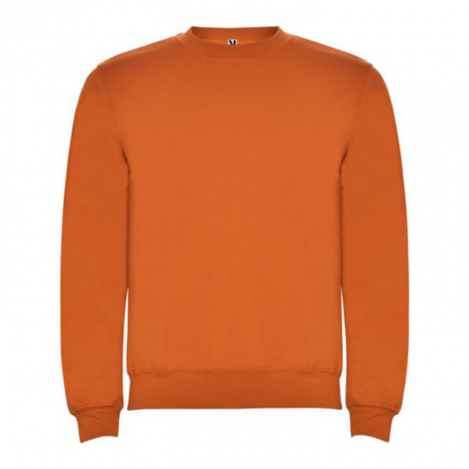 SWEAT-SHIRT COL ROND MIXTE PERSONNALISABLE 'RAPHAEL' - orange