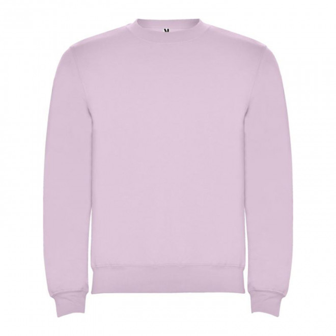SWEAT-SHIRT COL ROND MIXTE PERSONNALISABLE 'RAPHAEL' - rose clair