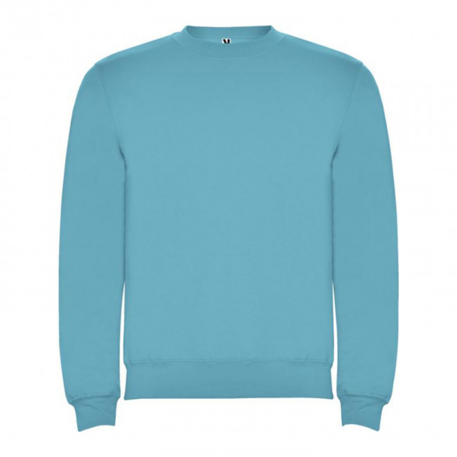 SWEAT-SHIRT COL ROND MIXTE PERSONNALISABLE 'RAPHAEL' - turquoise