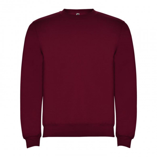 SWEAT-SHIRT COL ROND MIXTE PERSONNALISABLE 'RAPHAEL' - bordeaux