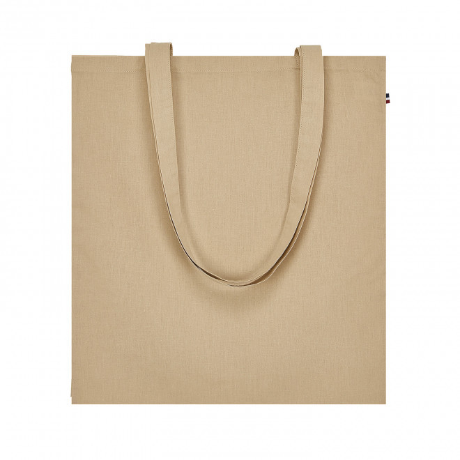 TOTE BAG PERSONNALISABLE MADE IN FRANCE 'THOMAS' - beige