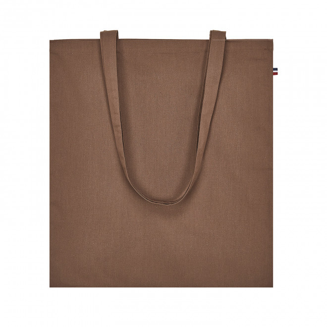 TOTE BAG PERSONNALISABLE MADE IN FRANCE 'THOMAS' - marron