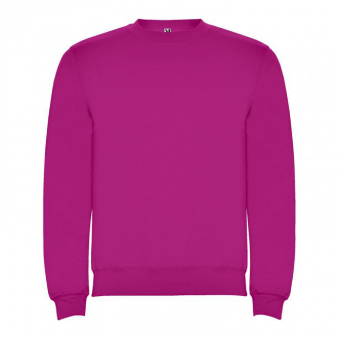 SWEAT-SHIRT COL ROND MIXTE PERSONNALISABLE 'RAPHAEL' - fuchsia