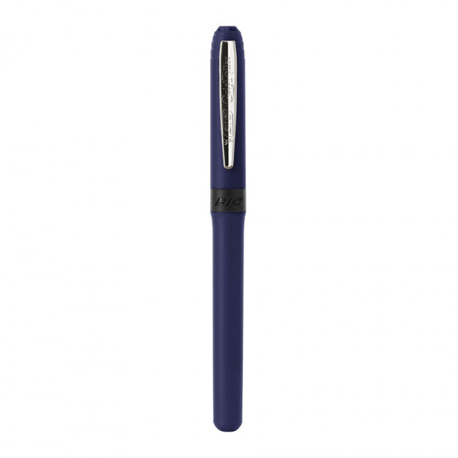 STYLO PROMOTIONNEL BIC® 'GRIP ROLLER' - bleu marine