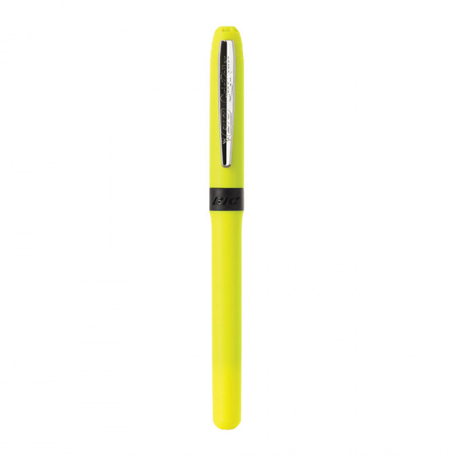 STYLO PROMOTIONNEL BIC® 'GRIP ROLLER' - jaune
