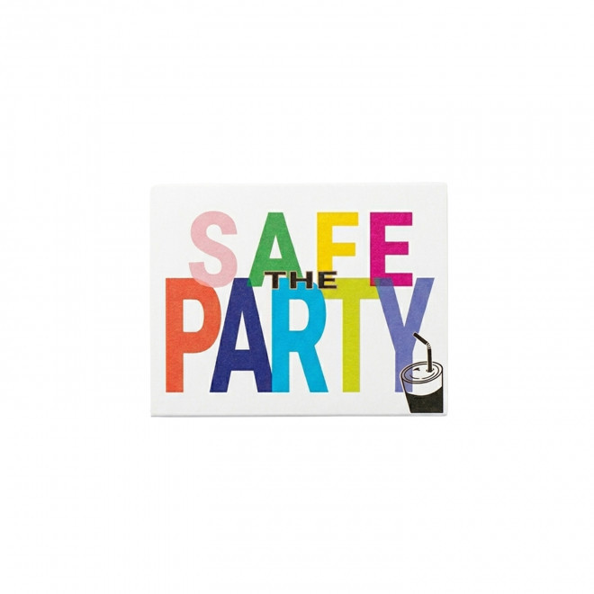 PROTECTION DE VERRE EN LATEX PERSONNALISEE 'CONDOM CUP' - naturel - pochette papier