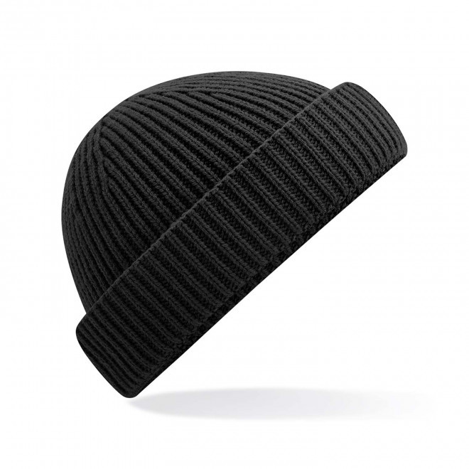 BONNET CALOTTE PERSONNALISABLE 'DOCKLINE TRICOT' - noir