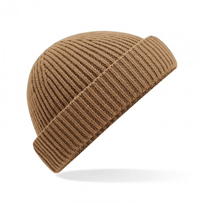 BONNET CALOTTE PERSONNALISABLE 'DOCKLINE TRICOT' - caramel