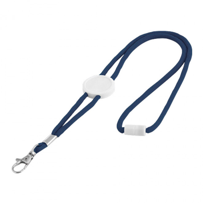 TOUR DE COU PUBLICITAIRE ROND 'LUNDURO' - bleu foncé