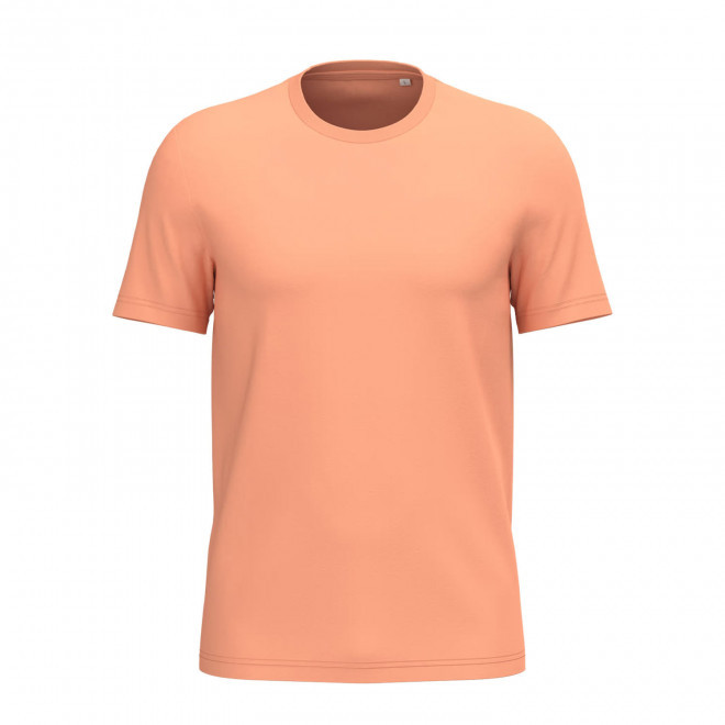 TEE-SHIRT MIXTE PERSONNALISABLE 155G 'LIGNAGE COULEUR' - abricot