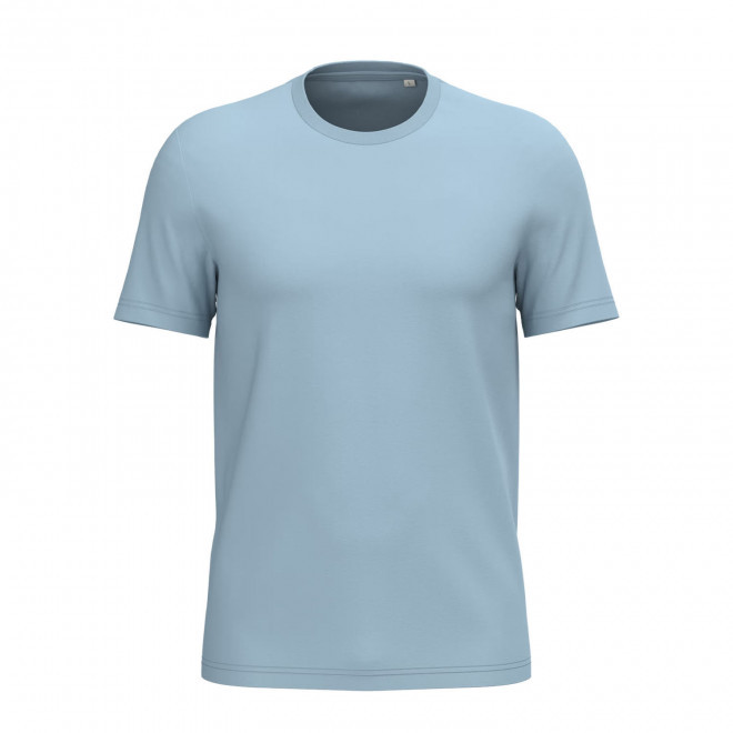 TEE-SHIRT MIXTE PERSONNALISABLE 155G 'LIGNAGE COULEUR' - bleu aqua