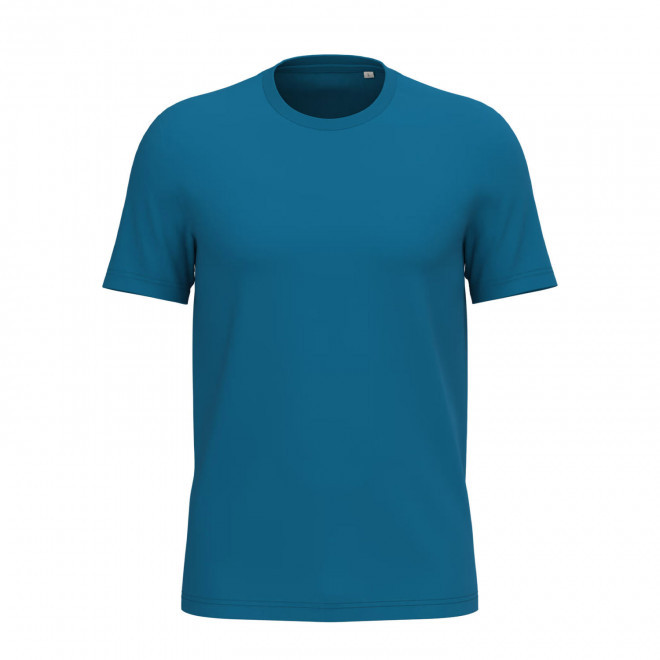 TEE-SHIRT MIXTE PERSONNALISABLE 155G 'LIGNAGE COULEUR' - bleu saphir