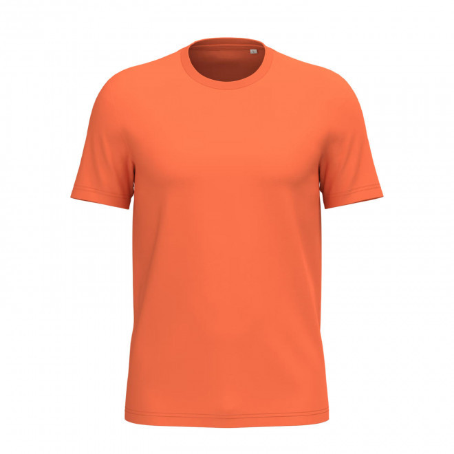 TEE-SHIRT MIXTE PERSONNALISABLE 155G 'LIGNAGE COULEUR' - orange foncé