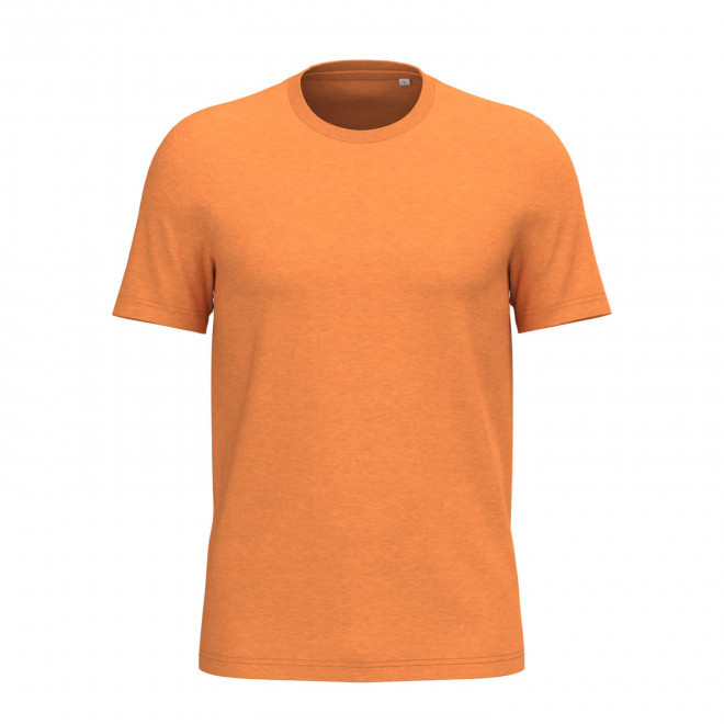 TEE-SHIRT MIXTE PERSONNALISABLE 155G 'LIGNAGE COULEUR' - orange chiné