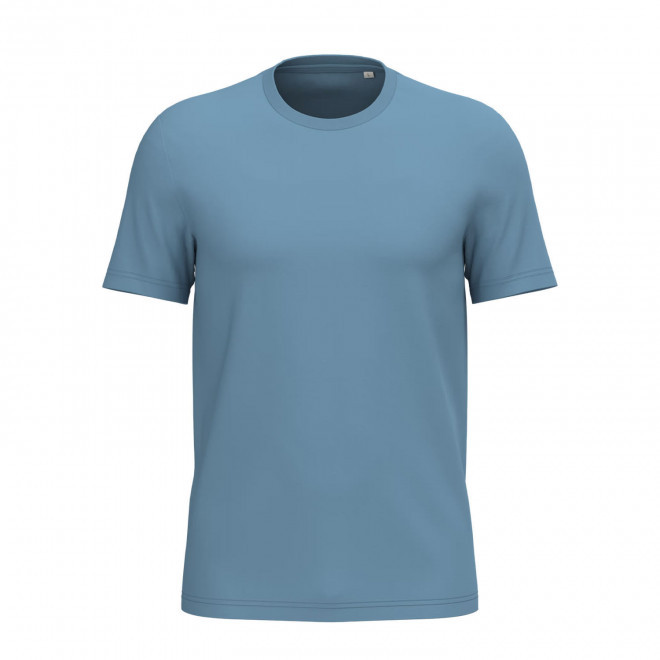 TEE-SHIRT MIXTE PERSONNALISABLE 155G 'LIGNAGE COULEUR' - bleu glacier