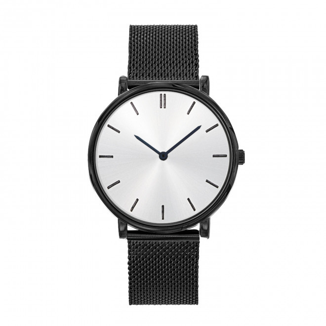 MONTRE MIXTE PERSONNALISABLE 'SOFYA MAILLE' - noir/blanc
