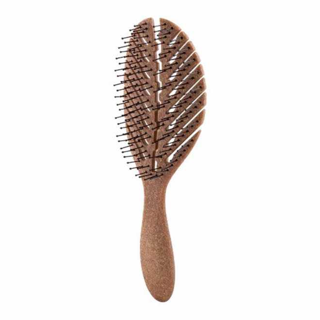 BROSSE PERSONNALISABLE EN FIBRE DE COCO 'SPAZZOLU' - marron