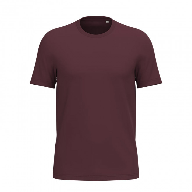 TEE-SHIRT MIXTE PERSONNALISABLE 155G 'LIGNAGE COULEUR' - bordeaux