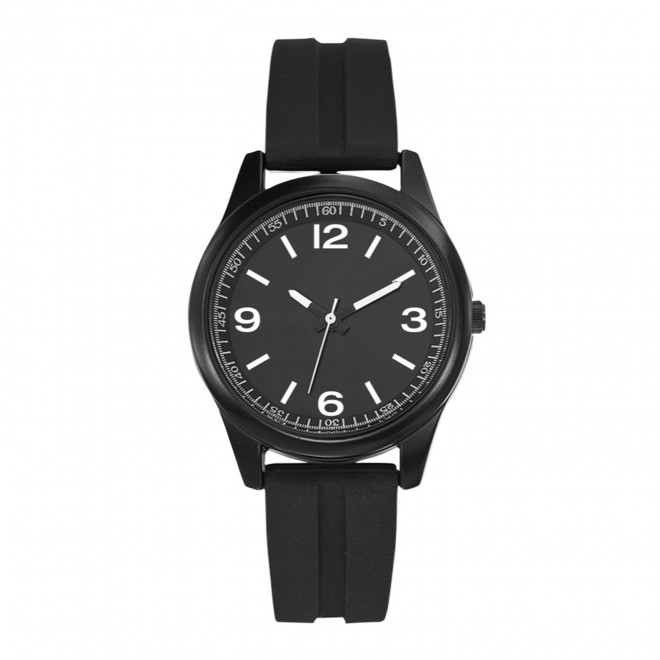 MONTRE SILICONE FEMME PERSONNALISABLE 'FLORIANE' - noir
