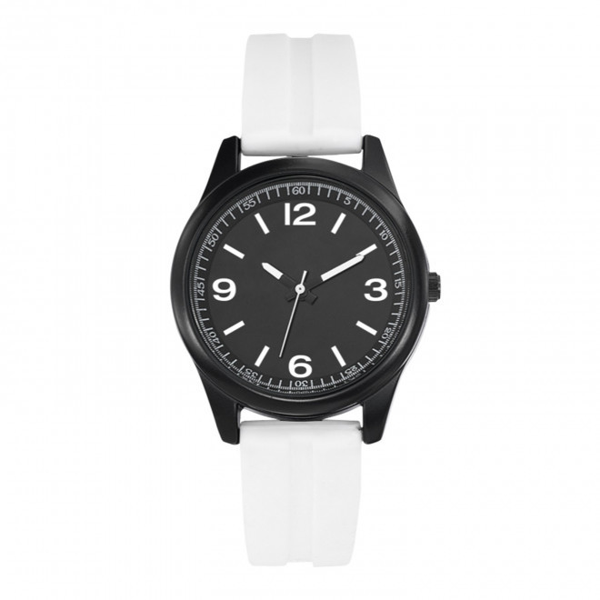 MONTRE SILICONE FEMME PERSONNALISABLE 'FLORIANE' - blanc