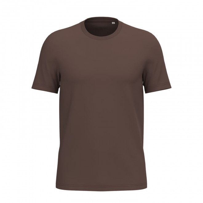 TEE-SHIRT MIXTE PERSONNALISABLE 155G 'LIGNAGE COULEUR' - chocolat