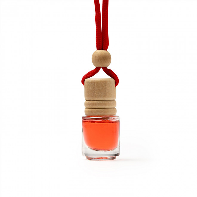 DESODORISANT PERSONNALISABLE POUR VOITURE 'DALRI' - rouge