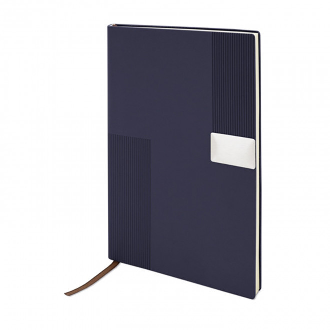 CARNET A5 RPET PERSONNALISABLE 'JEAN' - bleu marine