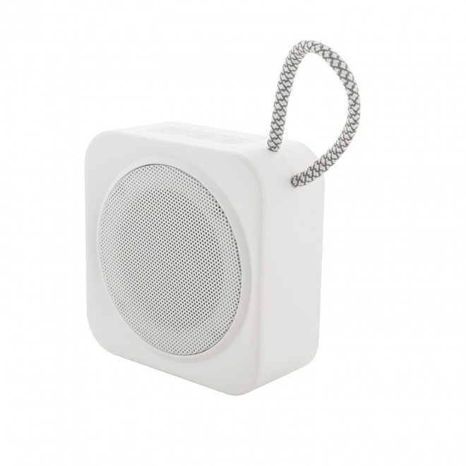 MINI ENCEINTE SANS FIL PERSONNALISABLE 'CUBO' - blanc
